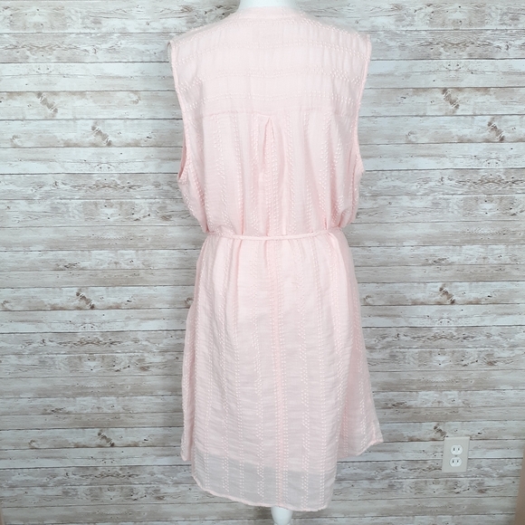 Style & Co Sleeveless Dress Tie Waist Pink 551 - Picture 5 of 8